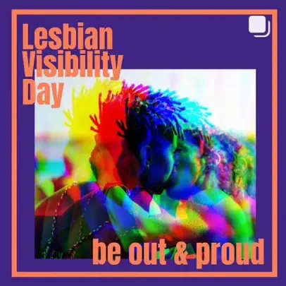 Grafik zum Lesbian Visibility Day Grafik zum Lesbian Visibility Day